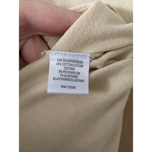 WORTH New York Silk Blend Shark Bite Hemline Crewneck Sweater - Picture 5 of 6